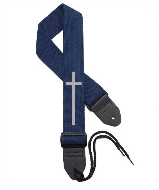 Navy Strap / Silver Cross