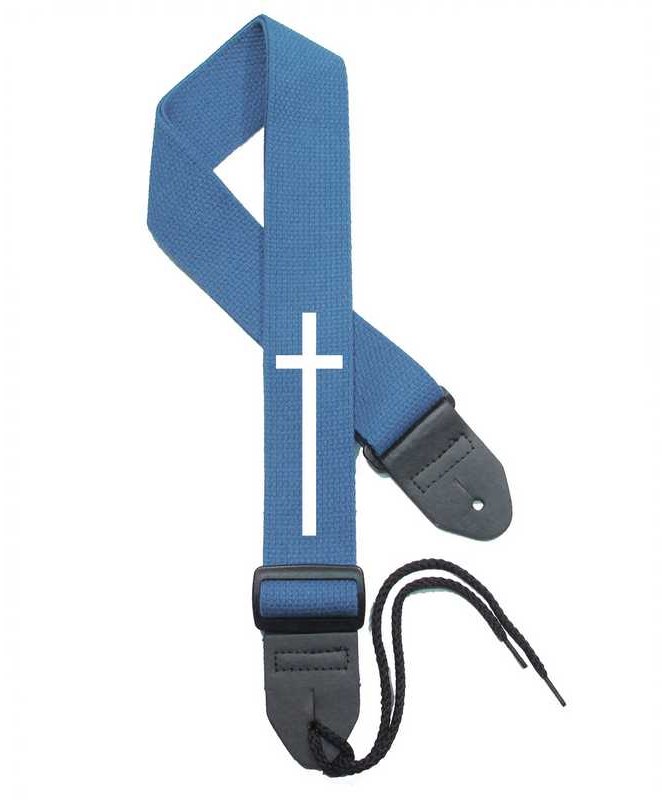 Cerulean Blue Strap / White Cross
