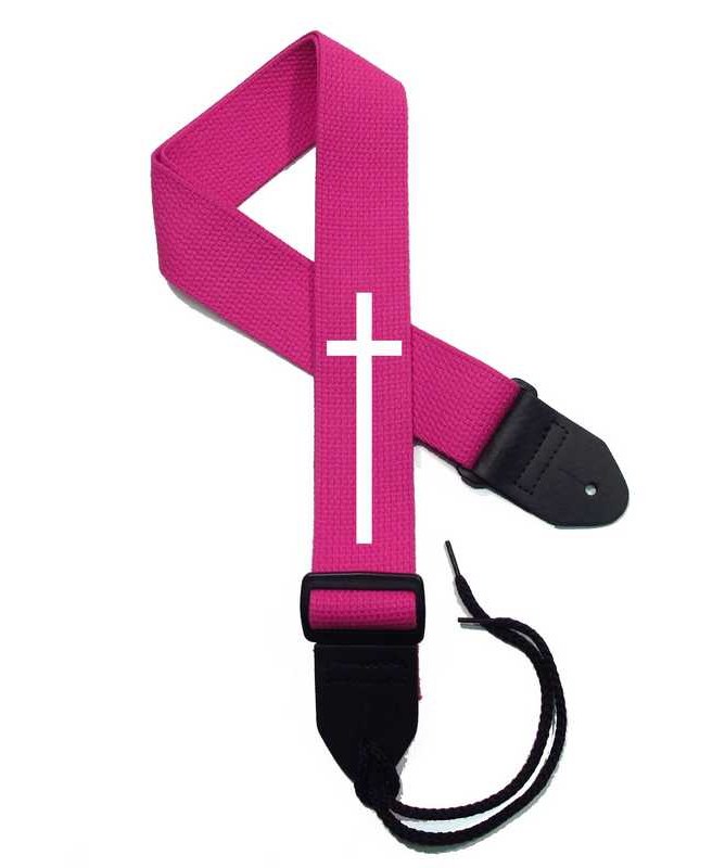 Fuchsia Strap / White Cross