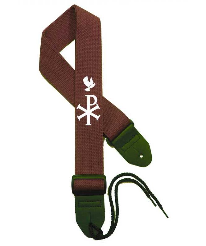 Chocolate Brown Strap / White Cross