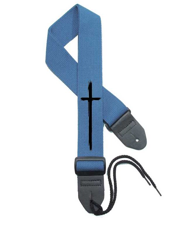 Cerulean Blue Strap / Black Cross