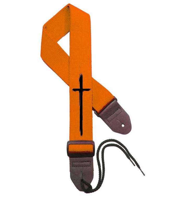 Orange Strap / Black Cross
