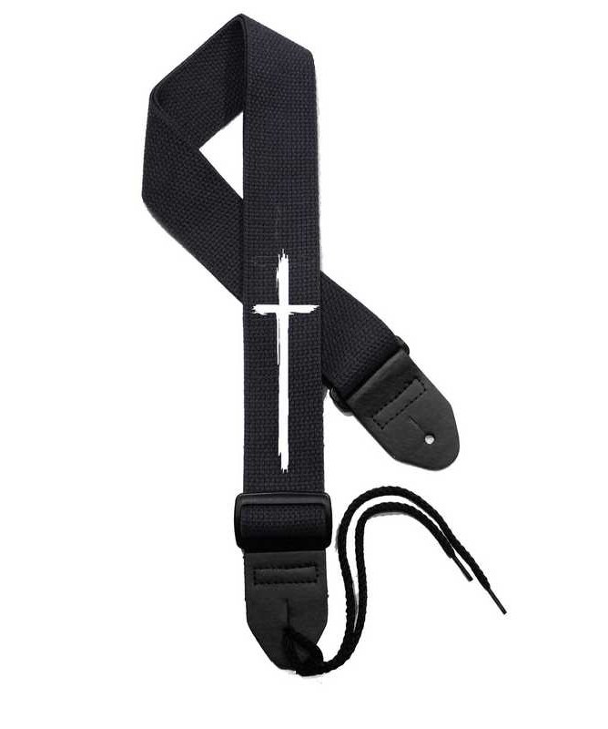 Timber Cross Christian guitar strap