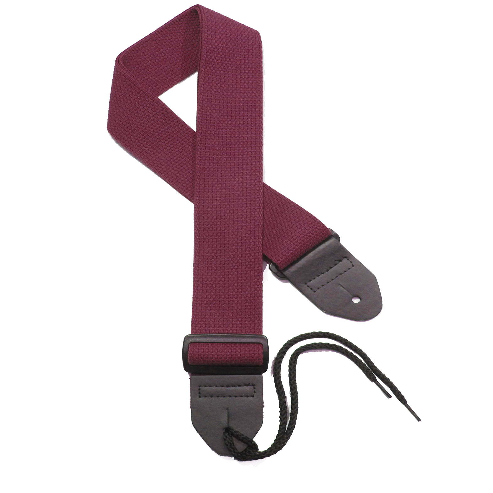 Black Cherry Cotton Guitar Strap