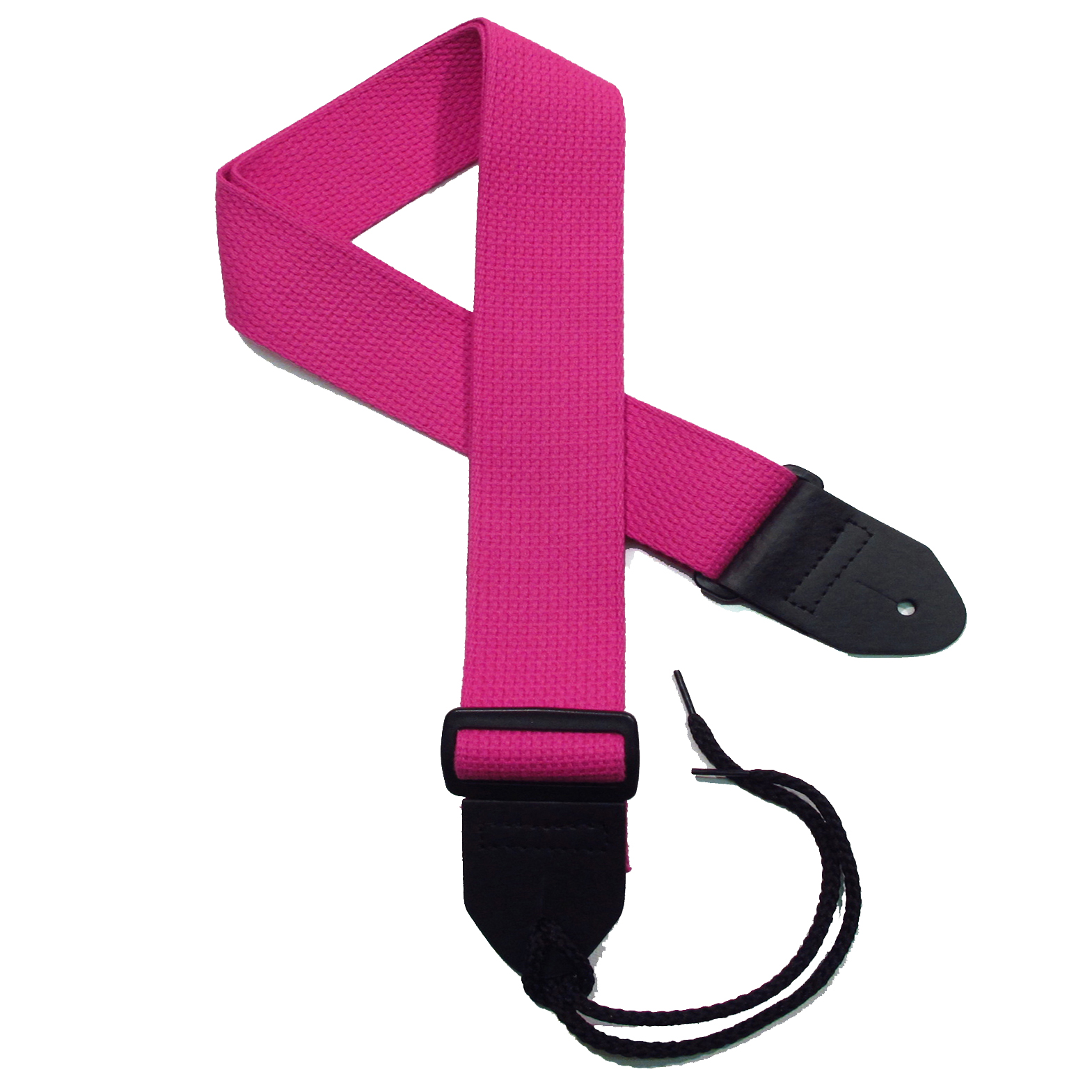 Fuchsia Cotton Guitar Strap