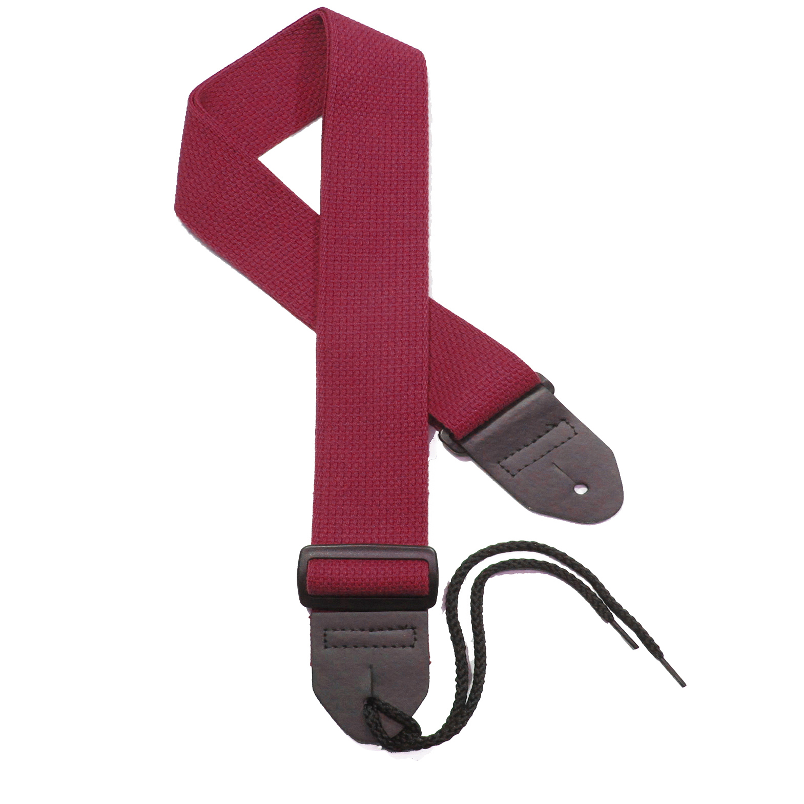 Maroon Cotton Guitar Strap