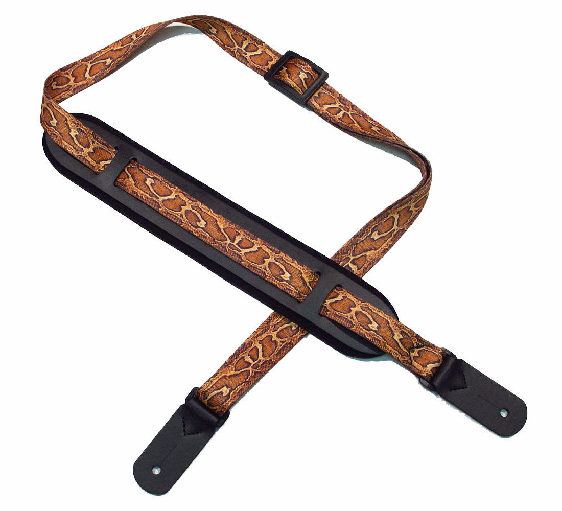 Snakeskin Rockabilly Guitar Strap