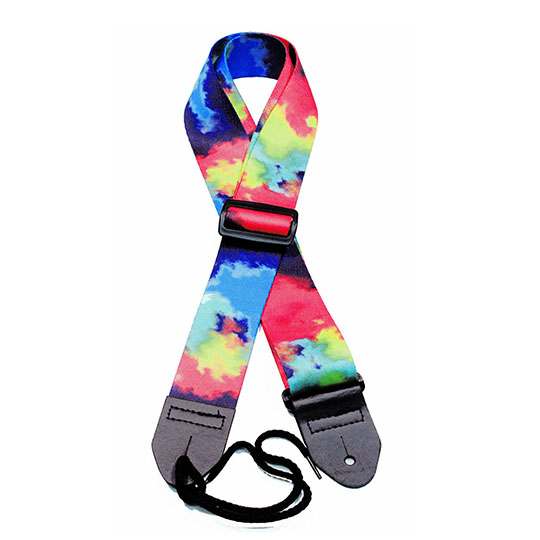 Fuchsia Tie-dye Guitar Strap