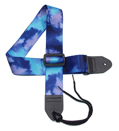 Blue Tie-dye Guitar Strap